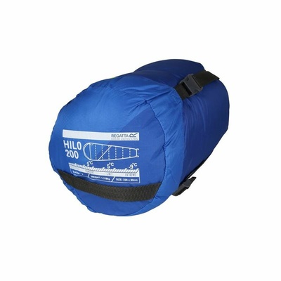 Regatta Hilo V2 200 Mummy Sleeping Bag RCE373 - 2 Season Blue Camping Sleeper 220x80cm