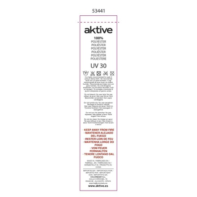 Aktive 53441 Beach Windscreen 300x85cm - 3 Panel Foldable Wind Blocker with UV30 Protection & Carry Bag