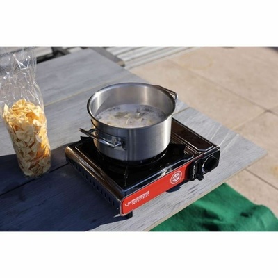 Rothenberger Industrial Premium RS 220 Gas Camping Stove - 2200W Portable Cooker with Piezo Ignition