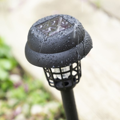 InnovaGoods Garlam Solar Mosquito Killer Garden Lamp - 2-in-1 UV Light & LED Outdoor Mosquito Zapper 800V