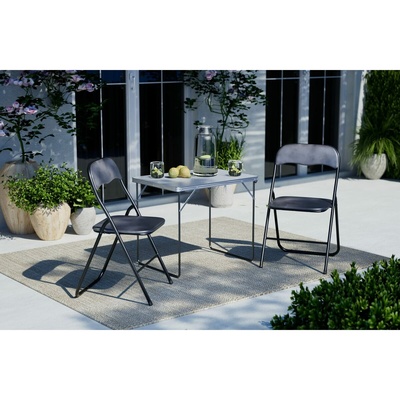 Regatta Matano Lightweight Folding Camping Table RCE038 - 70x50x60cm Lead Grey Multi-Use