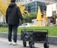 Outdoor Bolderwagen Opvouwbaar 90x51x57 cm Zwart