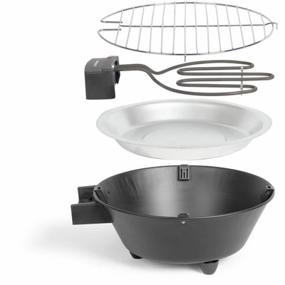 Livoo DOC267 Electric Table Barbecue - 1250W Indoor Grill with Water Pan & Non-Stick Coating