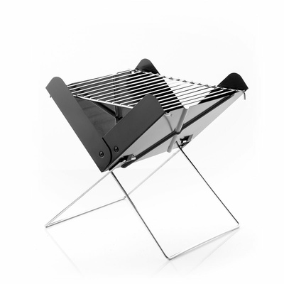 InnovaGoods Foldecue Mini Folding Portable Charcoal Barbecue - Compact Tabletop BBQ Grill 31x28x30cm