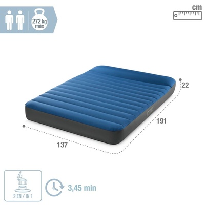 Intex 64012 TruAire Twin Dura-Beam Camping Mattress met Quickfill USB150 luchtpomp 191x137x22 cm